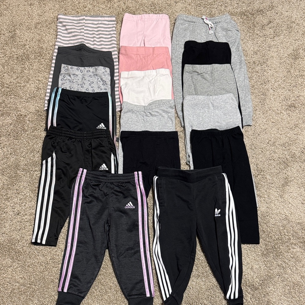 Huge 2T Toddler Girl’s Leggings Bundle Lot + 1 more see next photo